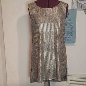 Metallic Tunic Tank